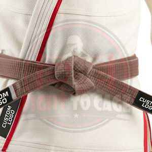 Uniforme de BJJ Estampado con Ribete en Contraste Rojo, de Primera Calidad, Nuevo, Servicio OEM ODM, 2026, Poliéster y Algodón Elásticos - Product Image 5