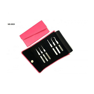 Juego de Pinzas para Extensiones de Pestañas de Volumen, Pinzas de Acero Inoxidable para Extensiones de Pestañas, Pinzas de Volumen para Extensiones de Pestañas OEM - Product Image 2