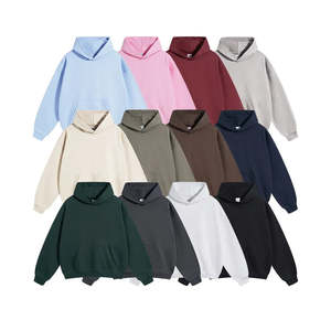 Sweat à capuche unisexe pour enfants, couleur unie, surdimensionné, 100% coton, polaire respirant, séchage rapide, haute qualité, logo personnalisé, streetwear décontracté, OEM - Product Image 6