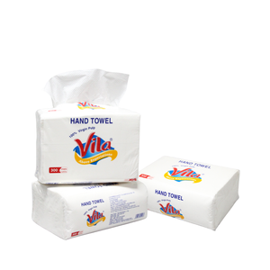 Serviettes en papier jetables en gros, 1 pli, format standard, en pâte de bois vierge, pour hôtels et maisons, fabricant vietnamien - Product Image 3