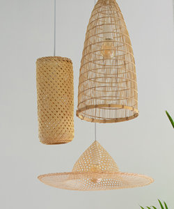 Hand Woven Bamboo Basket Traditional Thai Palm <b>Leaf</b> Bag Gift Package Natural Handmade Handwoven Bamboo Cluster Pendant <b>Light</b> Rus - Product Image 5