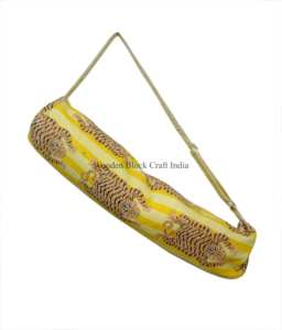 Bolsa de Yoga Acolchada Hecha a Mano con Estampado de Tigre, para Mujer, Verano, Correa Ajustable, Bolsillo con Cremallera, Ligera, Duradera, Moderna y de Lujo - Product Image 1