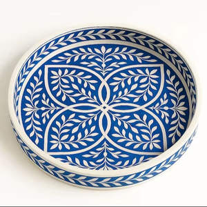 Nueva Bandeja de Servir Elegante con Diseño Decorativo de Incrustaciones de Hueso, Duradera, Ecológica, de Lujo y Hecha a Mano, Fabricante y Exportador Mayorista - Product Image 4