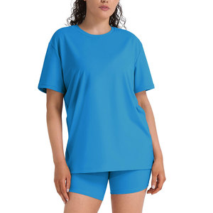 Premium Quality Women's Shorts <b>Sets</b> Classic Stylish Fashionable Casual Look Knitted Fabric Customized Private Label Shorts <b>Sets</b> - Product Image 5