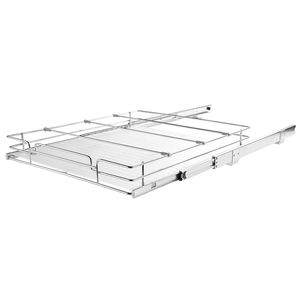 Organizzatore per Armadio con Cassetti Estraibili in Acciaio Resistente 15,5" L x 21" P x 3,5" H, con Ripiani Scorrevoli per Dispensa - Product Image 1
