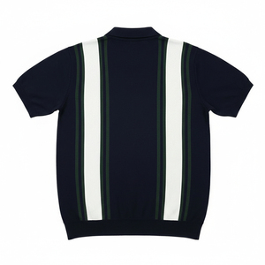 เสื้อเชิ้ตผู้ชายคุณภาพพรีเมียม OEM ทอเนื้อผ้าเรียบ แขนสั้น ซิป ทรงเข้ารูป สไตล์ลำลอง ผ้าฝ้าย 100% 220 กรัม ปักโลโก้ด้านหน้าได้ตามสั่ง - Product Image 2