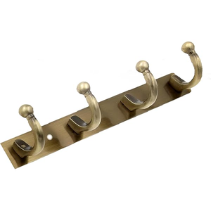 Gancho de latón antiguo y gancho de 6 rieles de tamaño personalizado, gancho y rieles de latón para baño, gancho para abrigos de puerta, los más vendidos, gran oferta - Product Image 6