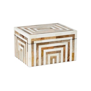 Boîte de rangement murale en os incrusté, écologique, faite à la main en Inde, avec logo personnalisé, pour bijoux Sheeri – Meilleures ventes - Product Image 4