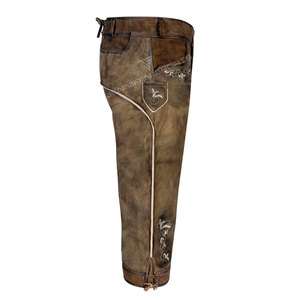 Venta al por mayor de trajes bávaros alemanes para hombre, incluye pantalones cortos de cuero de vaca bordado de alta calidad. - Product Image 3
