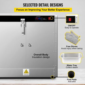 Scaldavivande da banco professionale 63x38x61 cm con quattro vaschette usa e getta per catering - Product Image 6