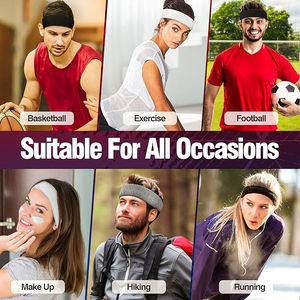 Diademas Deportivas Personalizadas con Impresión de Logotipo, Tejido Elástico Transpirable y Ligero para Fitness, Running, Yoga y Gimnasio - Product Image 4