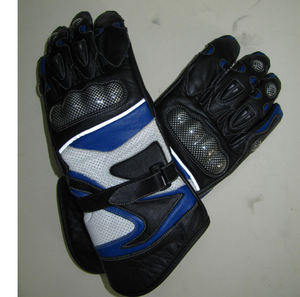 Gants de moto d'hiver personnalisés avec logo, en cuir de vachette de haute qualité, à doigts entiers, fermeture auto-agrippante, unisexe, pour la conduite de moto - Product Image 3