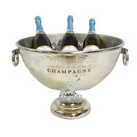 Bol à champagne en aluminium de qualité supérieure avec poignées métalliques pour mariages, banquets, bars à domicile et utilisation hôtelière