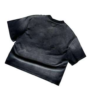 เสื้อยืดคอกลมแขนสั้นผ้าฝ้ายลายวินเทจพิมพ์ลายโลโก้ตามสั่งสำหรับผู้ชาย - Product Image 2