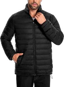 Factory Direct Custom Men's Puffer Jacket Lightweight Full Zip <b>Quilted</b> <b>Winter</b> Coat with Hood Wholesaler and Supplier - Product Image 4