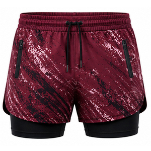 Wholesale High Quality <b>Mens</b> Casual Swim <b>Trunks</b> Waterproof Pocket Quick Dry Spandex/Polyester Elastic Waist Knee Length Beach - Product Image 1
