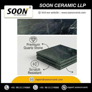SOON CERAMIC LLP - Losa Grande de Calcita Negra Magnética Acanalada 2, Pulida, Moderna, Ecológica, Modelo 3D para Pared de Sala de Estar - Product Image 5