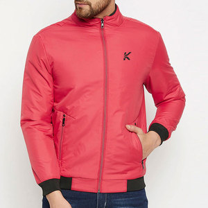 Blouson Bomber Homme Hiver 2026 en Polyester Coton à Col Montant avec Logo Frontal – Service OEM et Vente en Gros - Product Image 1