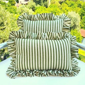 Housse de coussin carrée en lin de couleur unie, style nordique, couture artisanale, fermeture enveloppante, décoration intérieure - Product Image 5