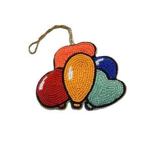 Porte-clés en perles de verre faites à la main, thème amour, chien noir - Souvenir DIY pour Noël, Nouvel An chinois, fête, multicolore Ziyan - Product Image 2