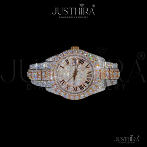 Reloj de Marca con Incrustaciones de Diamantes Moissanite, Estilo Hiphop, en Plata 925, Ideal para Regalo de Compromiso, Boda o Aniversario - Product Image 2
