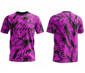 เสื้อยืดแบบซับลิเมชั่น จำหน่ายจำนวนมาก รับพิมพ์ลายตามสั่ง บริการ OEM |   ไซส์ผู้ชาย ผู้หญิง และเยาวชน |   ชุดกีฬาฝึกซ้อมน้ำหนักเบา แห้งเร็ว - Product Image 2