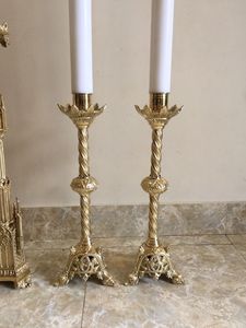 Artículo Personalizado, Artículo Nuevo, Acabado Antiguo, Dorado y Plateado, Artículos Religiosos Ortodoxos, Cruz Griega - Product Image 2