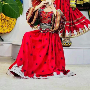 Vestido Largo Estilo Afgano para Mujer con Bordados Ricos para Festivales y Reuniones - Product Image 4