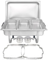 Hochwertige Gebrauchte Edelstahl-Brennstoffchafingdishes 9L Luxuriöse Buffet-Catering-Schalen Hotel- und Restaurantbedarf