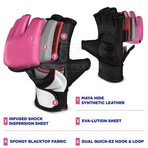 ถุงมือ MMA ระดับพรีเมียม สำหรับการฝึกซ้อมมวยไทย คิกบ็อกซิ่ง ชกมวย  งานหนัก ทนทาน - Product Image 3