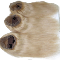 Achetez une perruque en dentelle HD en cheveux humains européens de qualité supérieure, blonde, sans colle, pré-épilée, soyeuse, douce, densité naturelle, livraison rapide dans le monde entier maintenant