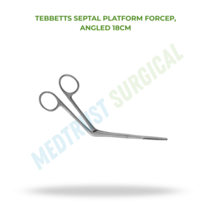 Septal Platform Forceps Angled 18cm ENT Nasal Surgical Instrument - Product Image 2