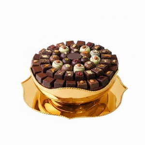 Greatest Quality Gold Finish Metal <b>Chocolate</b> Bowl Elegant Decorative Bowl <b>Chocolate</b> Platter For Special Occasions And Events - Product Image 1