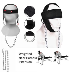 Portable Stainless Steel Neck Muscle <b>Training</b> <b>Head</b> Harness Chain for Gym Weightlifting Neck Strength Workout by Misha Sports - Product Image 2