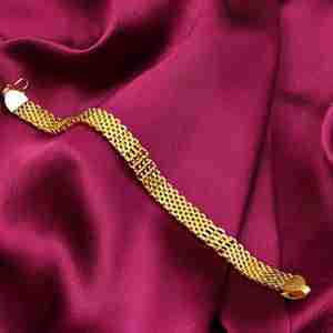 Pulsera de Eslabones Múltiples de Latón Chapado en Oro de 14K, 18K, 24K al por Mayor con Cierre de Gancho en S para Joyería de Moda Masculina - Product Image 1