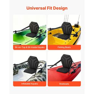 1 Pezzo Sedile per Kayak Spesso 2,5 cm, Universale per Paddle Board, con Supporto Schienale e Cuscino Imbottito Morbido Esagonale per Sit-On-Top con Vano Portaoggetti - Product Image 5