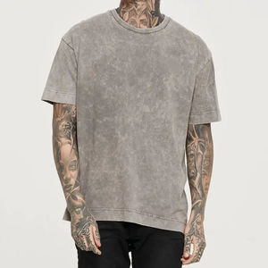 New Style Custom Acid Wash T-<b>Shirt</b> <b>100</b>% Cotton/<b>Polyester</b> Short Sleeve Eco-Friendly OEM/ODM Service gym fitted T <b>shirts</b> unisex - Product Image 4