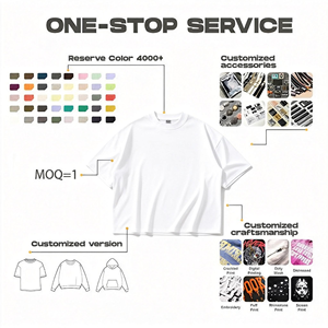 Camiseta de Verano para Mujer, Personalizada, Oversize, Corte Cuadrado, 240g, Algodón, Manga Corta, Estilo Hip Hop, Ecológica, Transpirable, Anti-Encogimiento, Anti-Arrugas, Color Sólido - Product Image 5