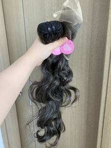 [POIVRE ET SEL] Met en évidence l'extension de cheveux humains vietnamiens bruts de cheveux gris argenté - Product Image 4