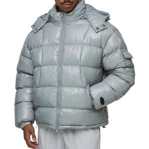 Chaqueta de Invierno para Hombre, Diseño Único, Lavable, Acolchada, con Capucha y Logotipo Frontal, Ligera, Transpirable, de Poliéster - Product Image 1