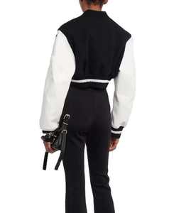 Chaqueta Varsity Corta Estilo Urbano, Personalizable con Logotipo, de Lana, para Mujer - Product Image 5