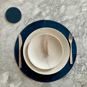 Set de dessous de plat en cuir véritable double face, résistant à la chaleur et imperméable, pour table à manger, vente en gros LPM-0150 - Product Image 5