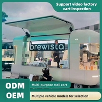 Truk Makanan Keliling Tenaga Surya, Mobil Dapur, Gerobak Penjual Es Krim Luar Ruangan