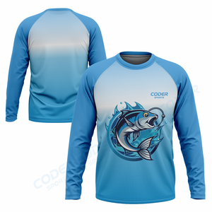 Camisetas de Pesca Sublimadas para Hombre, Diseño Personalizado OEM, Protección UV, Secado Rápido, Ropa de Pesca de Alto Rendimiento - Product Image 4