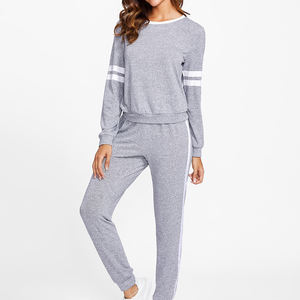 Conjunto de Sudadera con Capucha y Pantalones de Chándal de Dos Piezas para Mujer, Tallas Grandes, Estilo Urbano, Color Liso, Cálido, Elástico en Cuatro Direcciones, Transpirable, Colección Otoño - Product Image 5