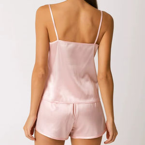 Conjunto de Pijama Elegante y Sexy para Mujer, Top Corto, Transpirable y Suave - Product Image 1