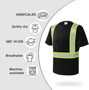 <b>Top</b> Selling High Visibility Two Tone Long Sleeve Work Wear Safety Shirt 100% Polyester Hi Vi <b>Reflective</b> Safety Shirt - Product Image 5