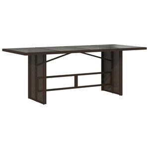Juego de Comedor para Jardín en Color Marrón y Blanco Crema - Product Image 4