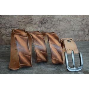 Fashionable Custom Genuine Leather Belts Men's Finest Quality Latest Design Handmade Steel Buckle Eco-Friendly Lightweight - Product Image 6