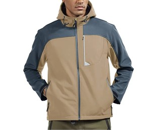 เสื้อแจ็คเก็ตฤดูหนาวแบบ unisex ผ้า softshell กันลม กันน้ำ แขนยาว ซิป คอตั้ง สีพื้น บาง - Product Image 1